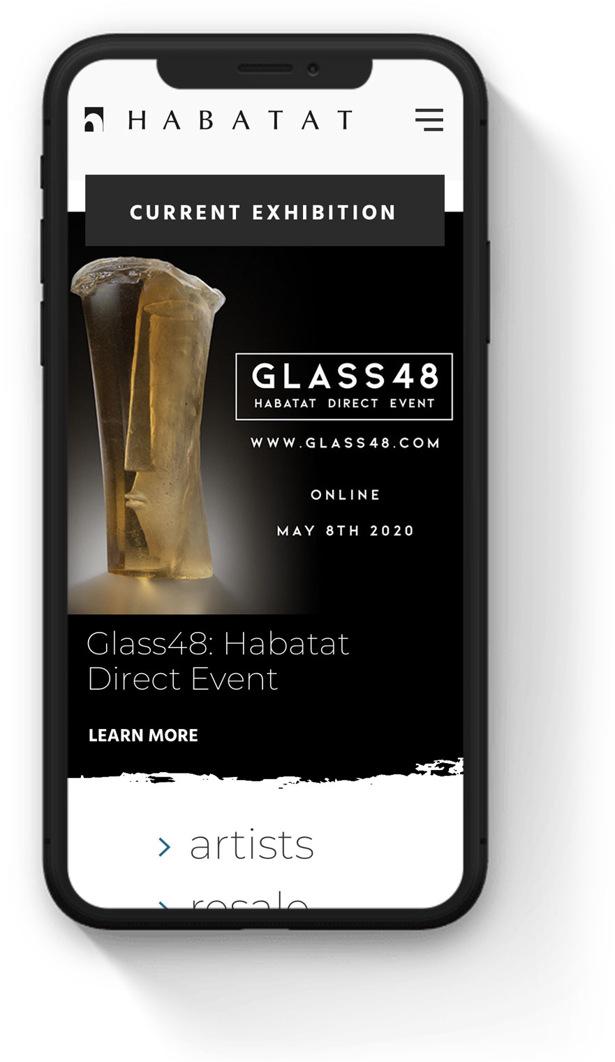 habatat-art-gallery-home-mobile-web-design