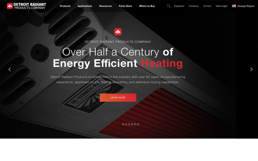 Detroit Radiant Products / Re-Verber-Ray Website Refresh 2020!