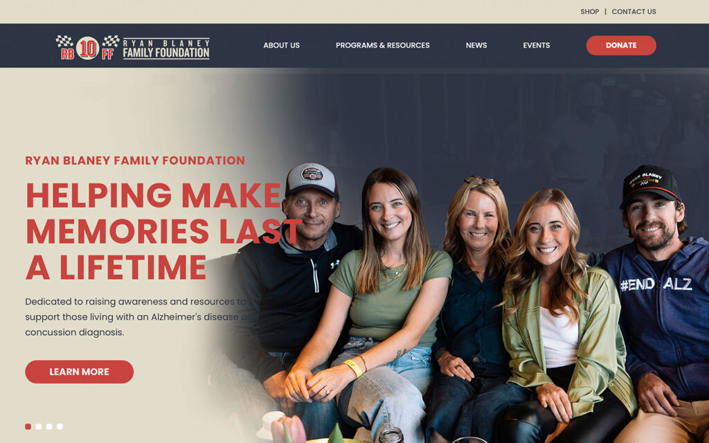 Ryan Blaney Family Foundation Website Launch!