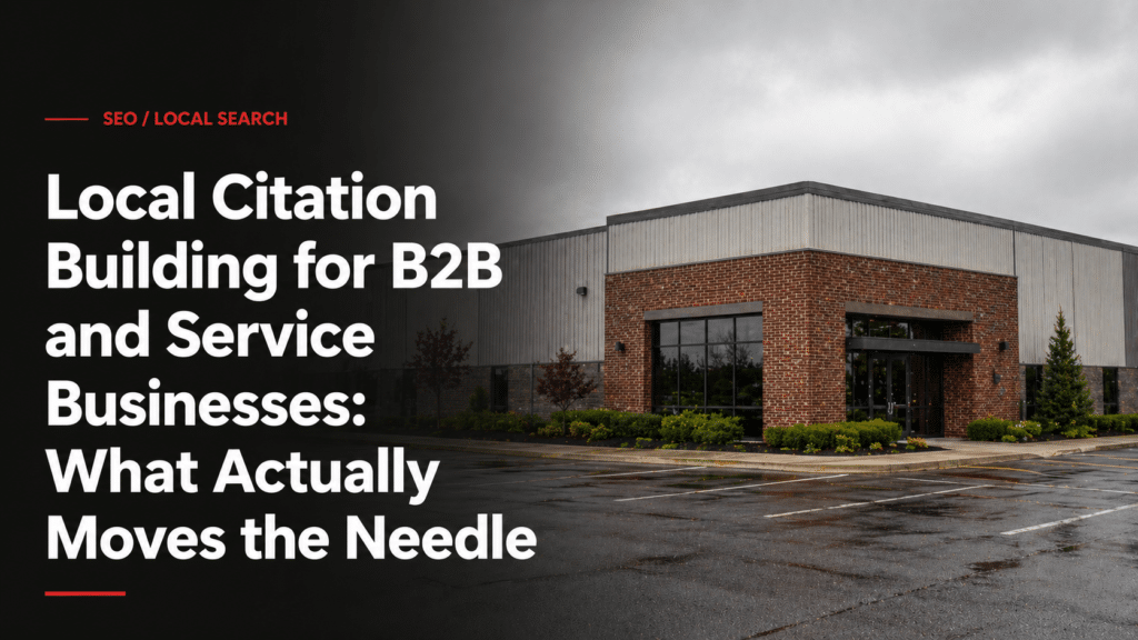 Local Citation Building for B2B and Service Businesses: What Actually Moves the Needle