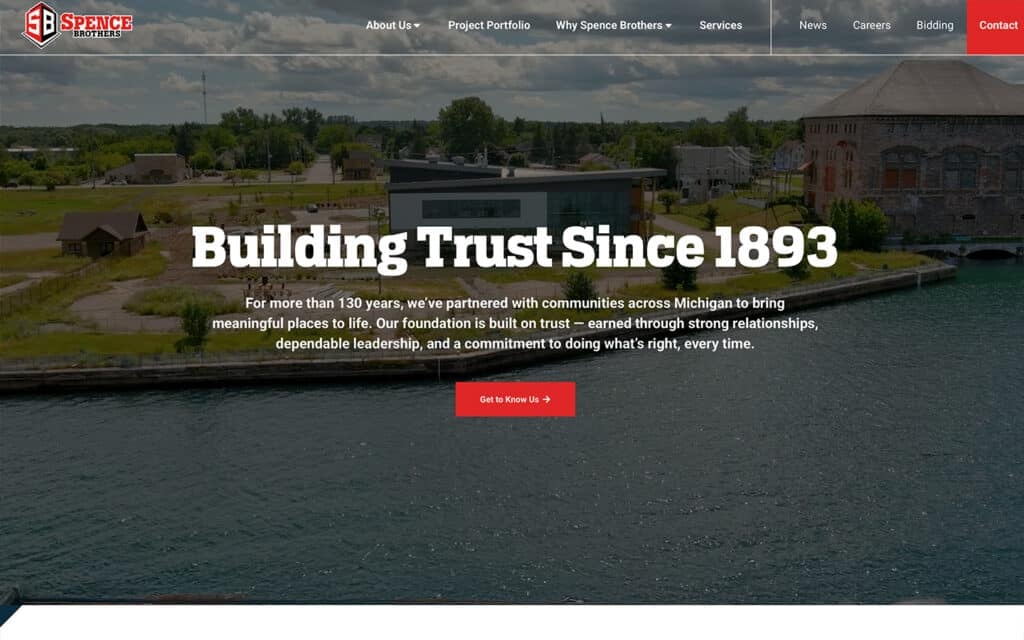 Spence Brothers Website Redesign Launch!